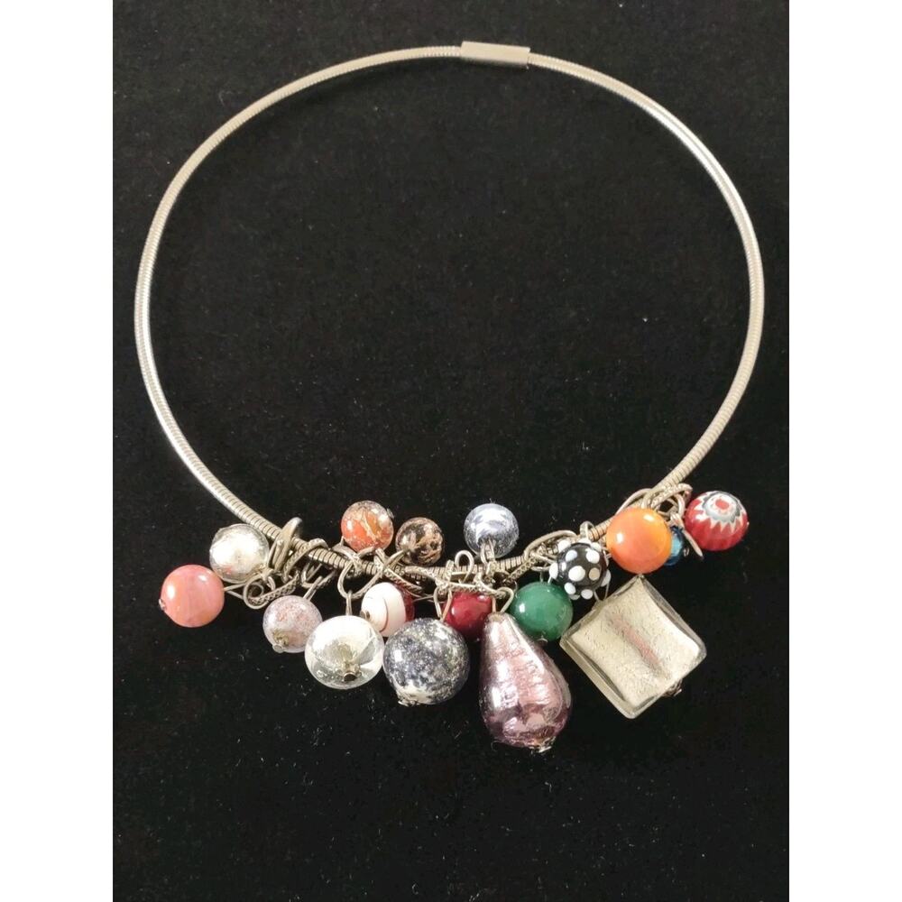 Vintage Murano Beads Chocker Necklace